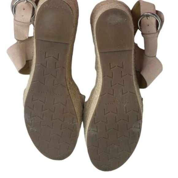 MARC FISHER Pink Renni Espadrille Platform Wedge Heel Sandals Size 9 Strappy a24 - Picture 10 of 10